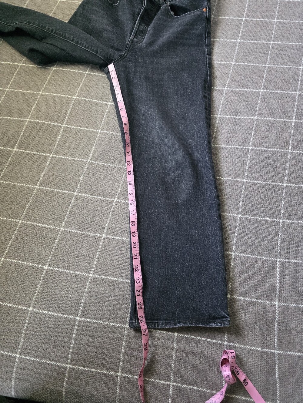 Levi's Ribcage Straight Jeans High Rise Button Fly - Picture 5 of 9